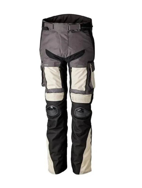 Cenově Výhodný Pánské adventure kalhoty RST Pro Series Ranger – Písková/Grafitová Expediční systém 3v1, ochrana AA a Level 2 chrániče - Velikosti 30
