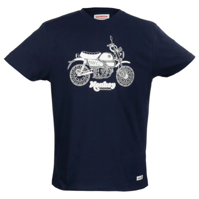 HONDA tričko Monkey Tribute - modrá 2026 - Velikosti L Odeslání Ihned