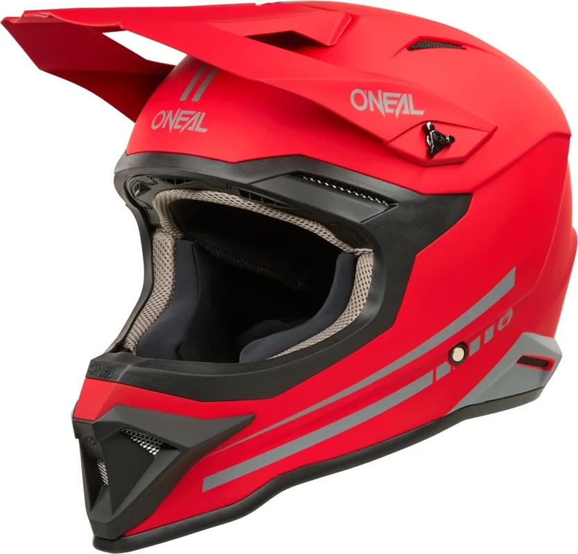 Oneal 1SRS Solid Motokrosová přilba červený mat - 2XL Vysoce Kvalitní
