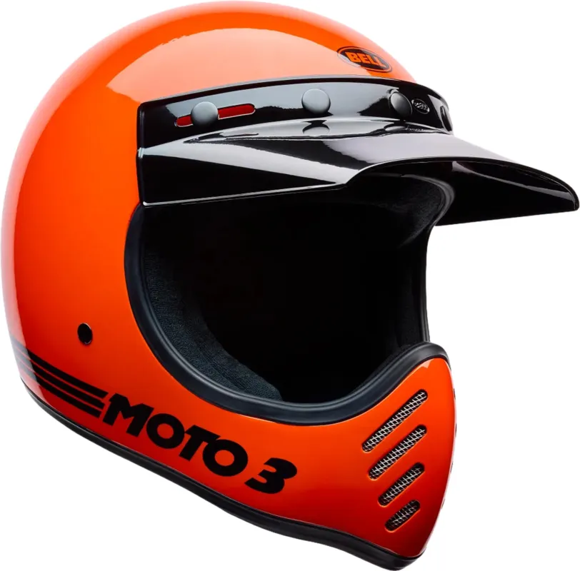 Bell Moto-3 Classic Gloss Org Motokrosová helma - XS (54/55) Top Prodej