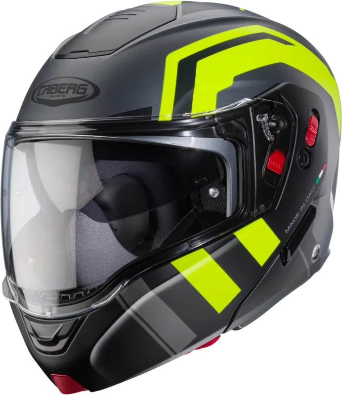 Caberg Horus X Road Přilba šedá matná/žlutá - XL (61/62) Časově Omezené