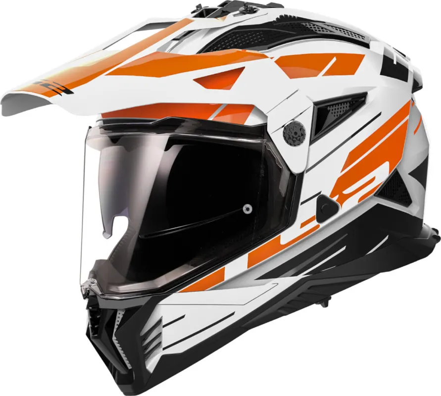 Tovární Cena LS2 MX702 Pioneer II Namib Motokrosová přilba bílá/oranžová - XXL (63/64)