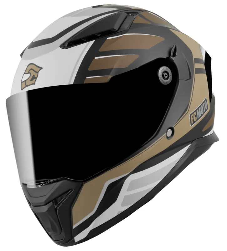 FC-Moto FF130SV Cavion Přilba černá matná/hnědá - 2XL Expresní Doručení