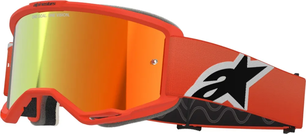 Výhodná Nabídka Alpinestars Vision 5 Corp Mirror Motokrosové brýle oranžová - Alpinestars