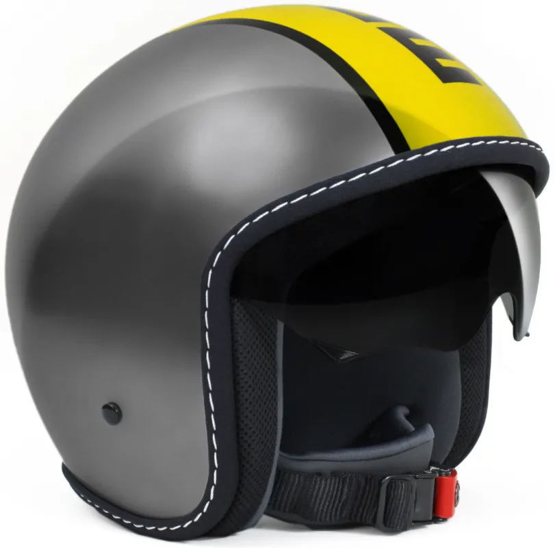 MOMO Blade Glossy Yellow Jet Helmet - XL (61) Akční Cena