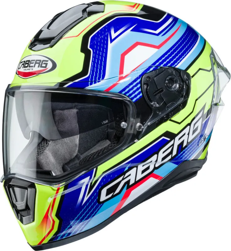 Caberg Drift Evo LB29 Přilba modrá/zelená - XXL (63/64) Ihned K Objednání