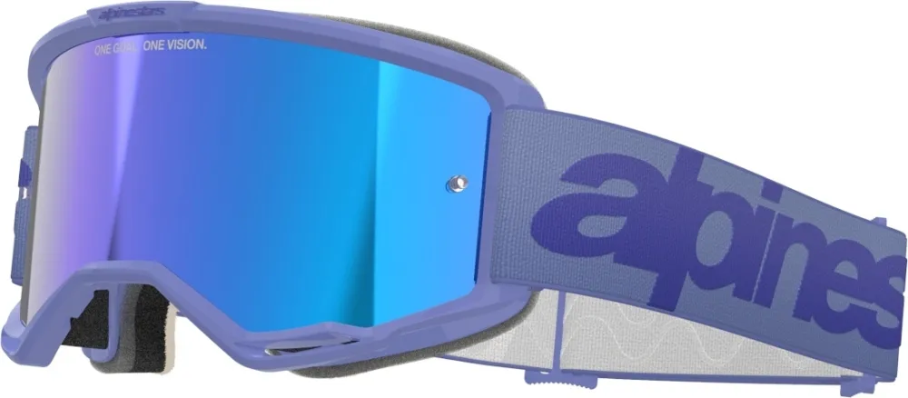 Alpinestars Vision 5 Wordmark Mirror Motokrosové brýle fialová - Alpinestars Zlevněný