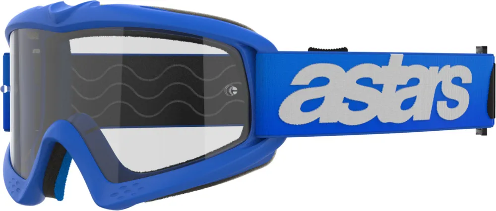 Akce Alpinestars Vision Blaze Clear Motokrosové brýle pro mládež modrobílá - Alpinestars