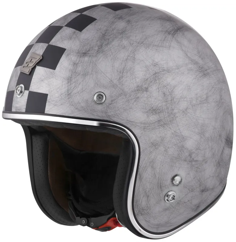 Rychlé Dodání Bogotto V541 Scacco Jet Helmet Silver Matt - XL