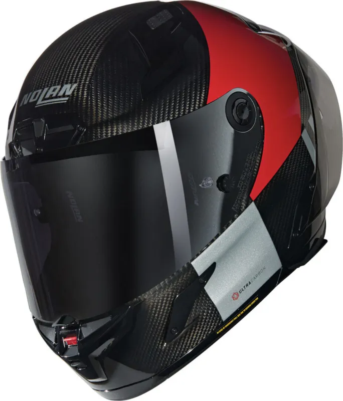 Cenově Výhodný Nolan X-804 RS Ultra Carbon Combo Gara Přilba Černá/červená - XS (55)