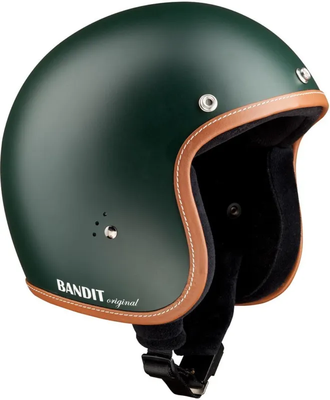 Akce Bandit Jet Premium Line Jet Helma zelená - XXL (63)