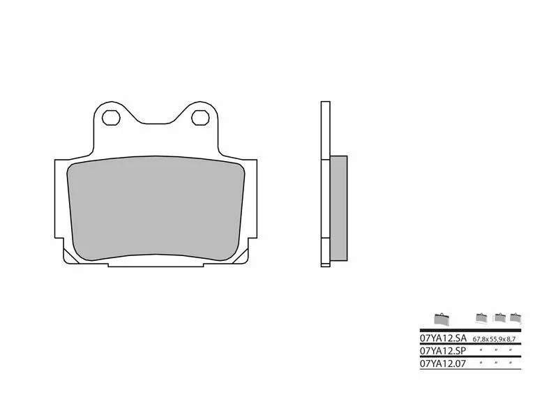 Expresní Doručení Brembo S.p.A. Karbon-keramické silniční brzdové destičky - 07YA1207 - Brembo S.p.A.