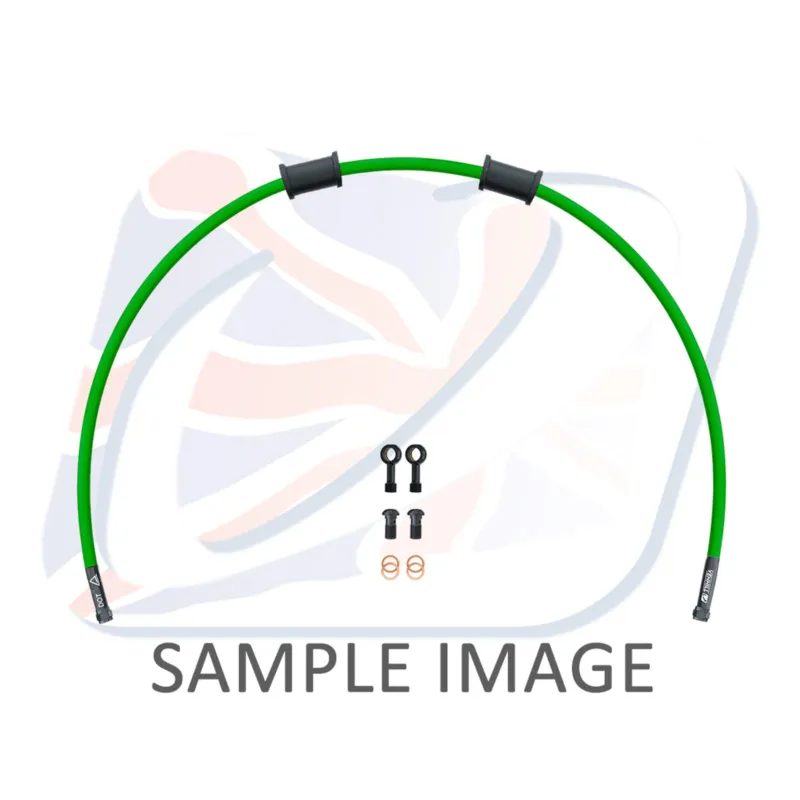 Značkový Hadice zadní brzdy Venhill POWERHOSEPLUS YAM-10005RB-GR (1 hadice v sadě) zelené hadice, černé koncovky
