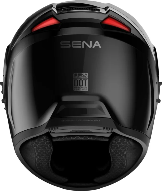 Časově Omezené Mesh přilba s headsetem Phantom, SENA (lesklá černá) - M