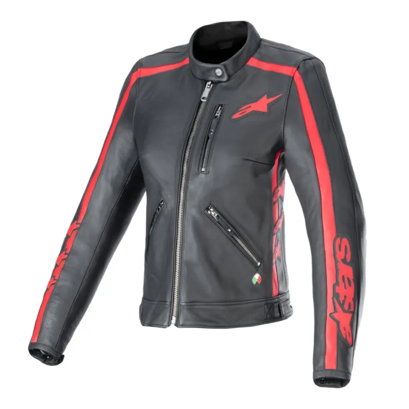 Rychlé Dodání bunda STELLA DYNO, ALPINESTARS, dámská (černá/červená) 2026 - S