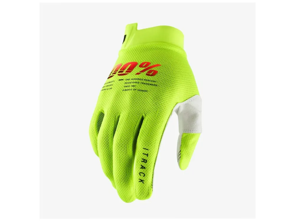 Cenový Hit rukavice iTRACK, 100% - USA (fluo zelená) - L