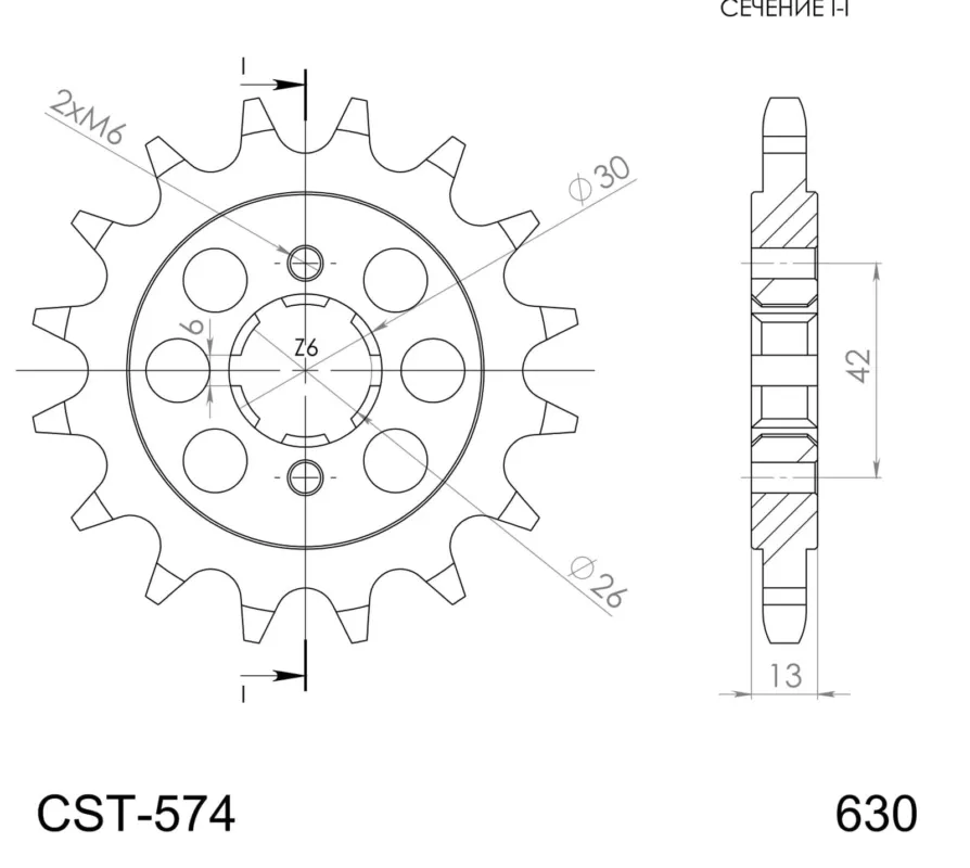 Řetězové kolečko SUPERSPROX CST-574 16 16 zubů, 630 Nejprodávanější
