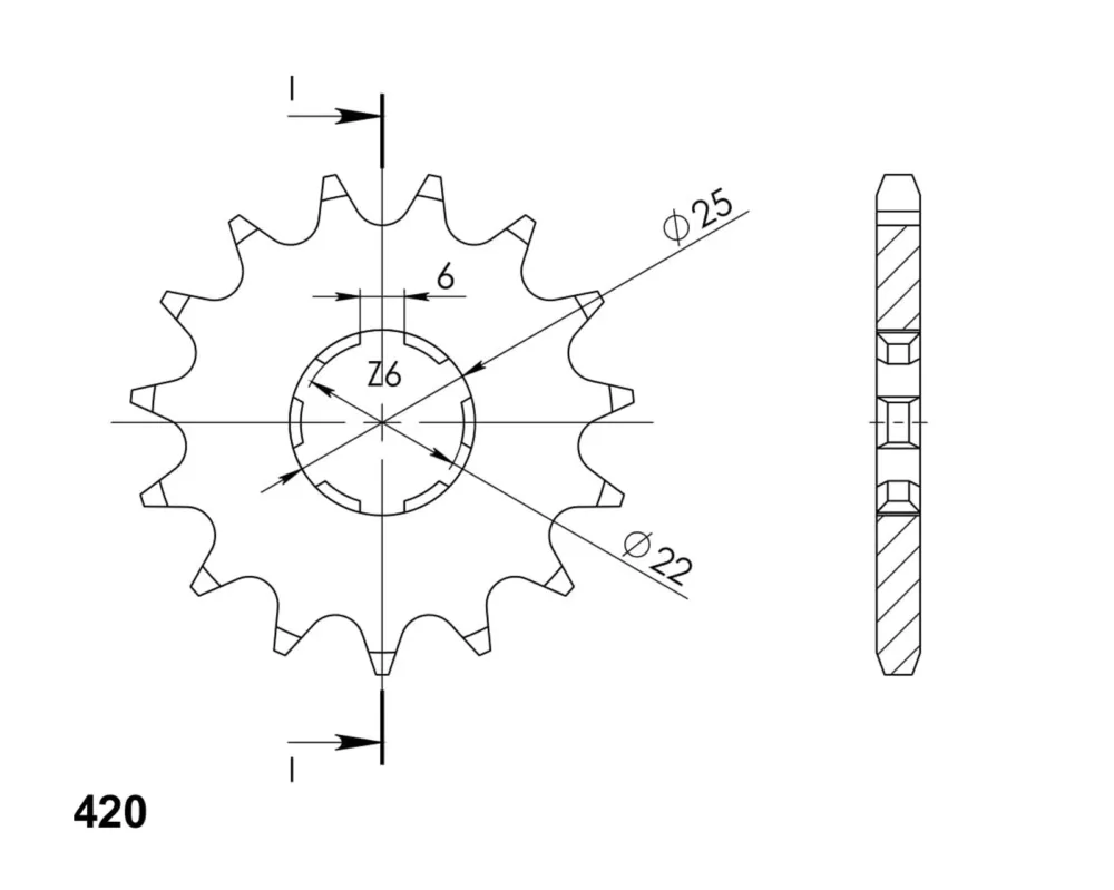Řetězové kolečko SUPERSPROX CST-251 13 Přímo Od Výrobce