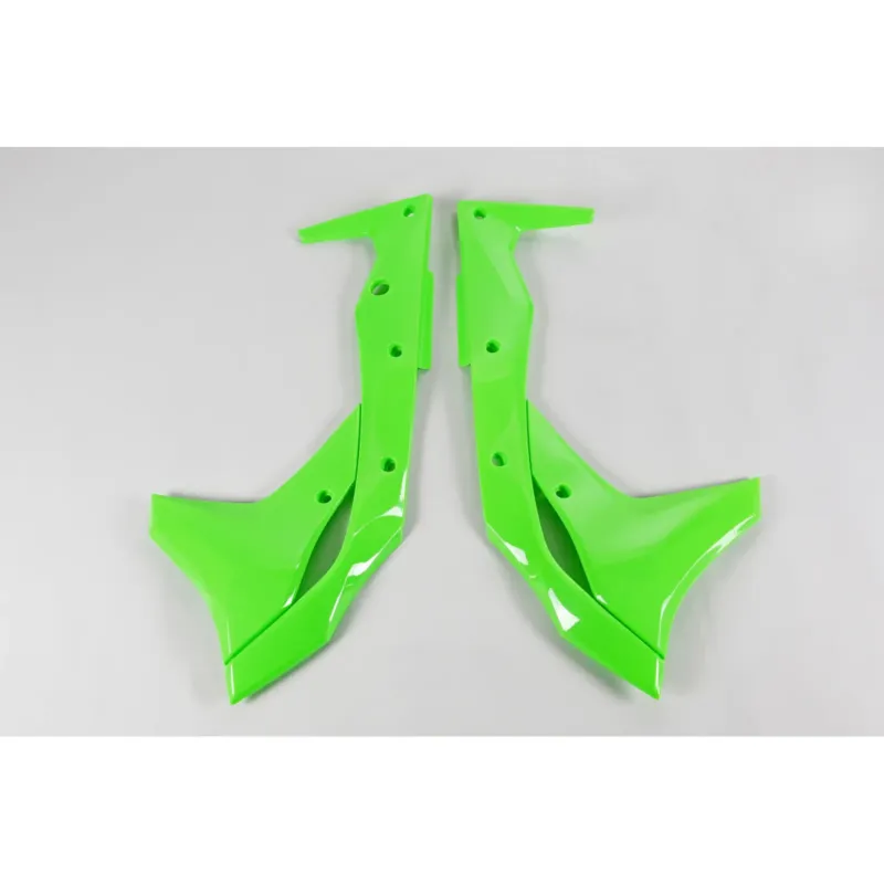 Autentický Chrániče chladiče zelené fluo UFO Plast Kawasaki KXF 250