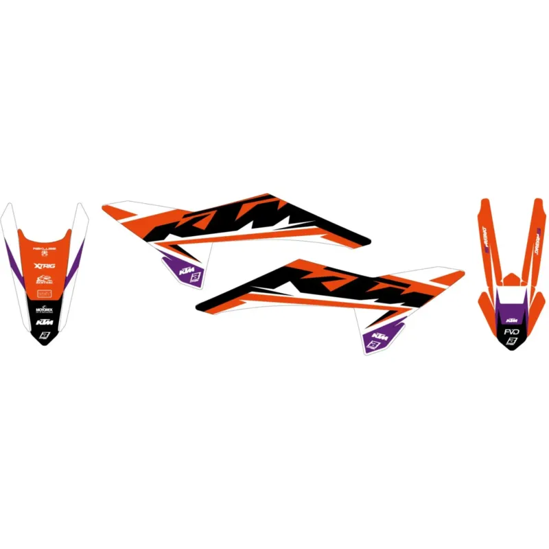 Akční Nabídka Sada nálepek, oranžovo-černá, Blackbird Dream 5 2552AB, KTM SX/SX-F 25