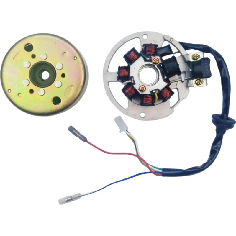 Stator zapalování, stator alternátoru s magnetem, 7 cívek, konektor 3 piny, 5 vodičů, kužel 13-17 mm, skútr 2T, Minarelli AC / LC Přímo Od Výrobce