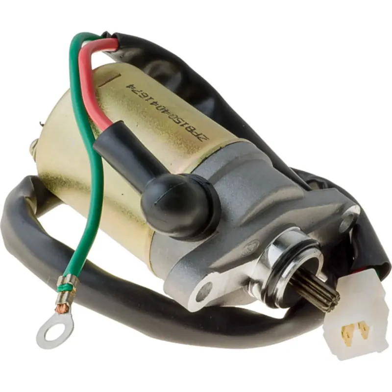 Elektrický startér 10 zubů s kabelem + konektor 139QMB/QMA (GY6 50) 4T Dokud Zásoby Vydrží