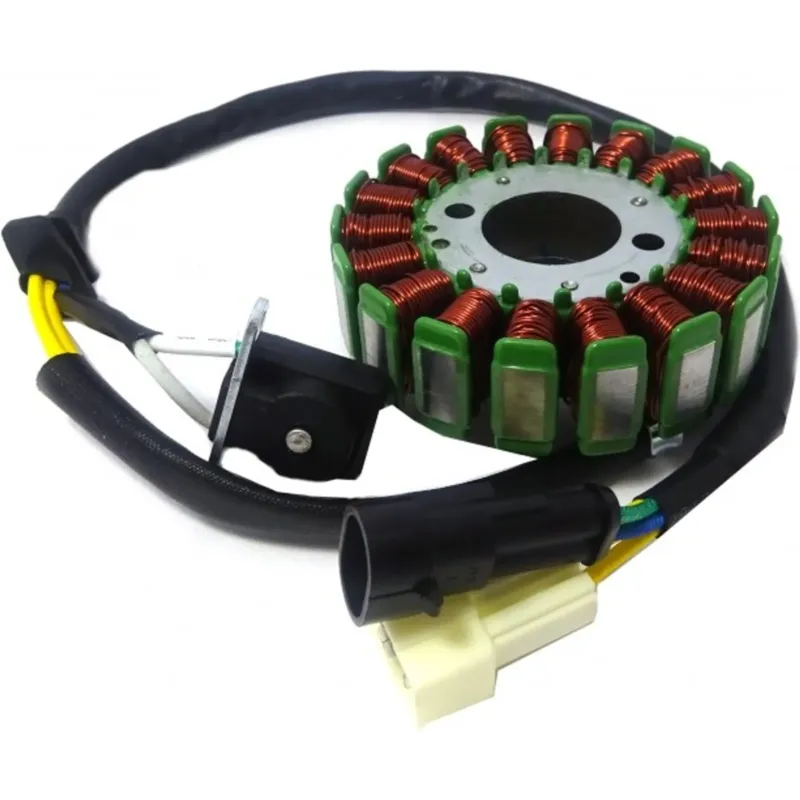 Stator zapalování, stojan alternátoru, 18 cívek, 2x konektor 3/2 piny, průměr 93 mm, tloušťka 27,1 mm, Junak 806 Euro 5 Nakupujte Hned