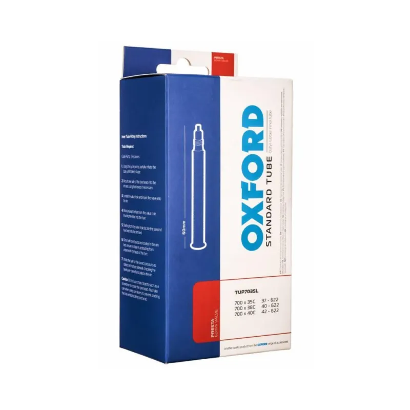 Výprodej Cyklo duše 700 x 35/38C, galuskový ventilek prodloužený 60 mm, OXFORD