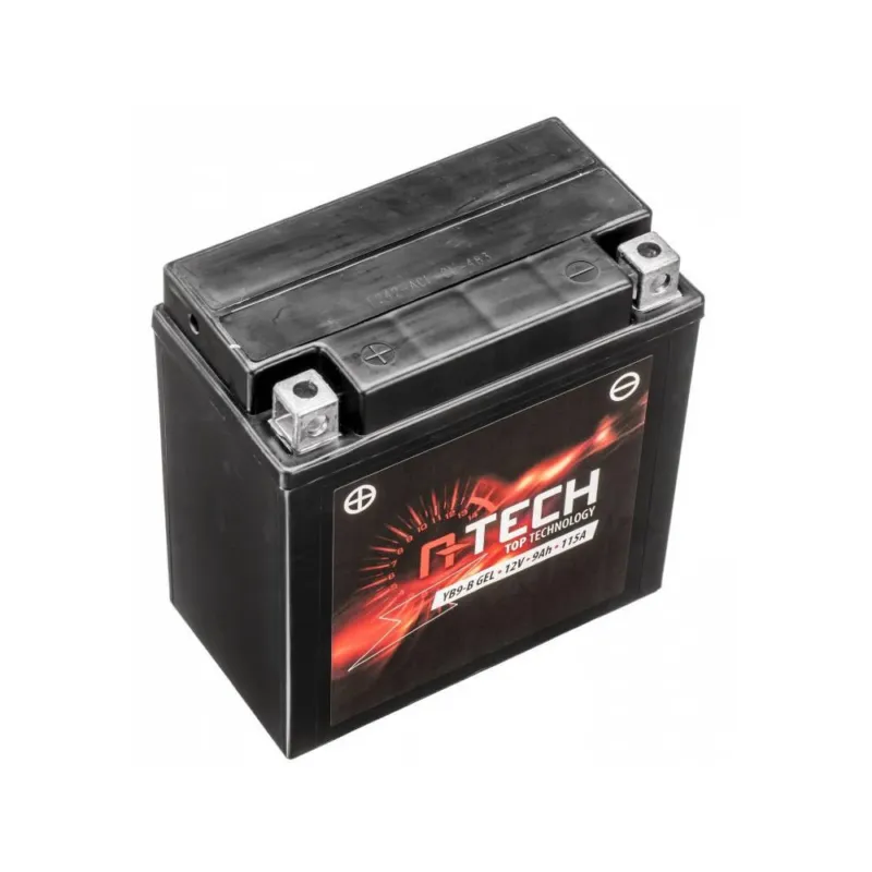 Levný Baterie 12V, YB9-B GEL, 9Ah, 115A, bezúdržbová GEL technologie 135x75x139, A-TECH (aktivovaná ve výrobě)