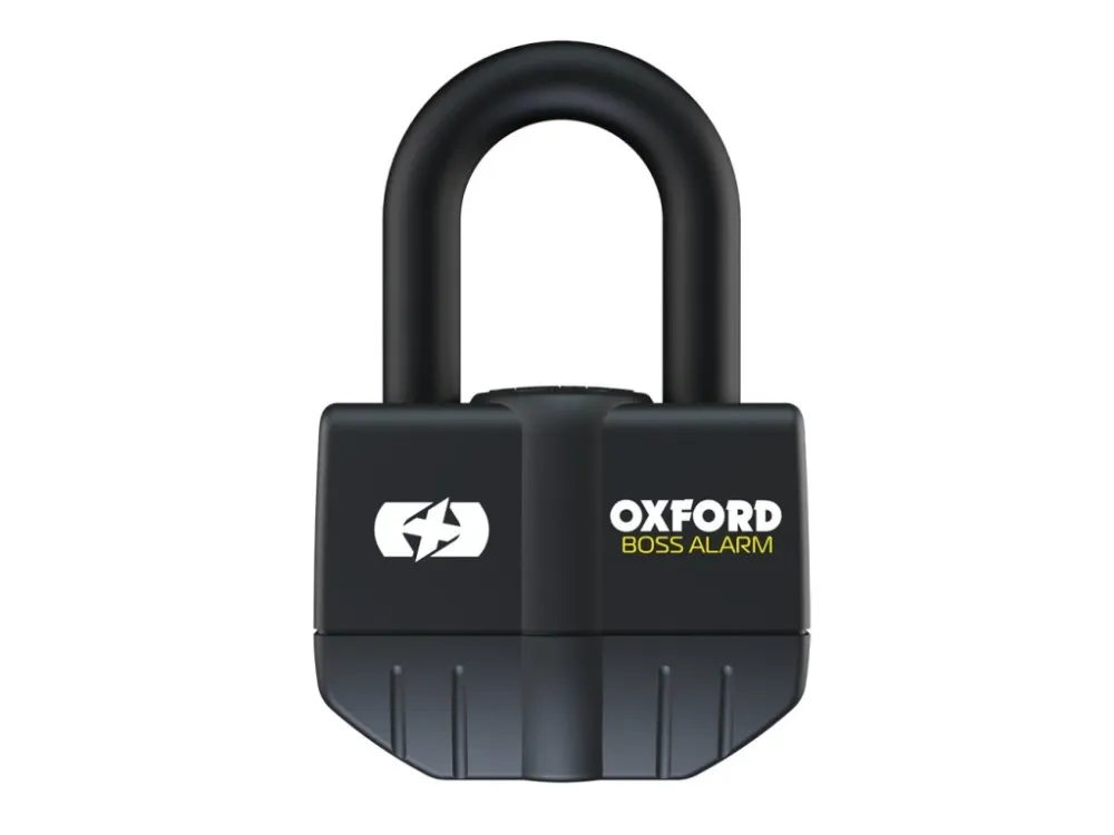 Objednat Nyní zámek U profil BIG BOSS ALARM, OXFORD (integrovaný alarm, průměr čepu 16 mm, černý)
