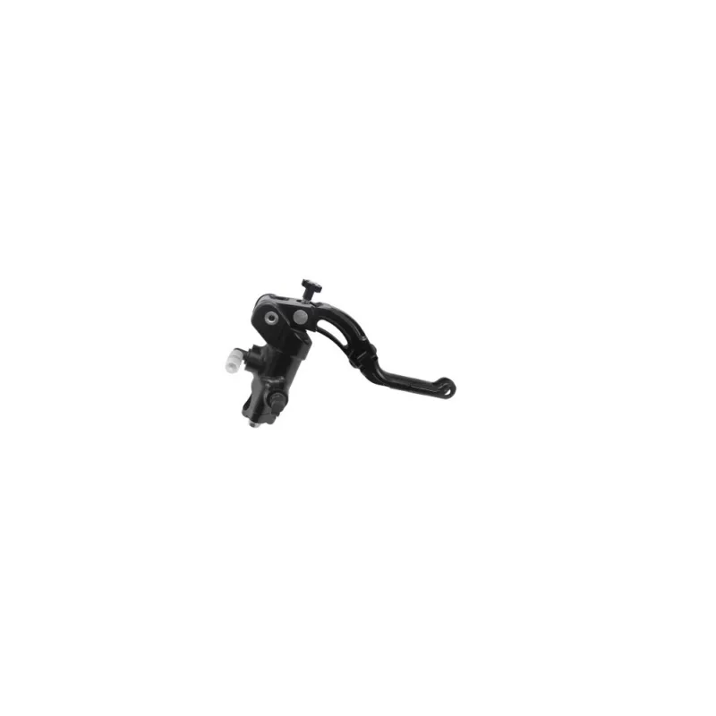 Akce Radial brake master cylinder ACCOSSATO 16x18 with black anodyzed body and red revolution lever (nut+lever)