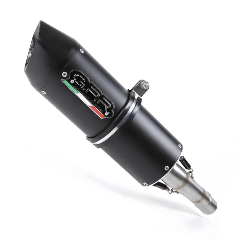 Levný Slip-on exhaust GPR FURORE H.222.FUNE Matte Black including removable db killer and link pipe