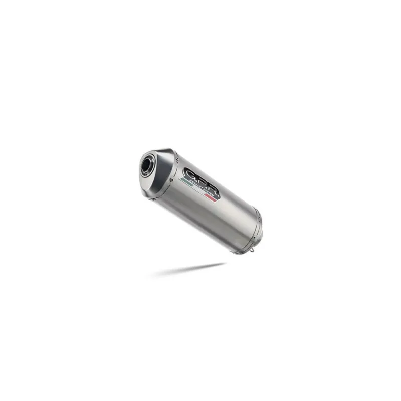 Slip-on exhaust GPR SATINOX H.221.SAT Brushed Stainless steel including removable db killer and link pipe Top Prodej