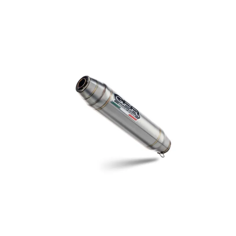 Akce Slip-on exhaust GPR DEEPTONE H.195.DE Brushed Stainless steel including removable db killer, link pipe and catalyst