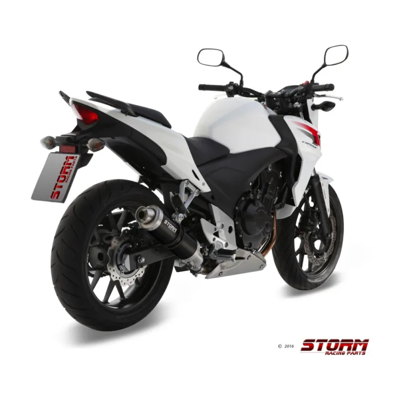 Koncovka výfuku STORM GP H.051.LXSB Černá ocel Must-Have