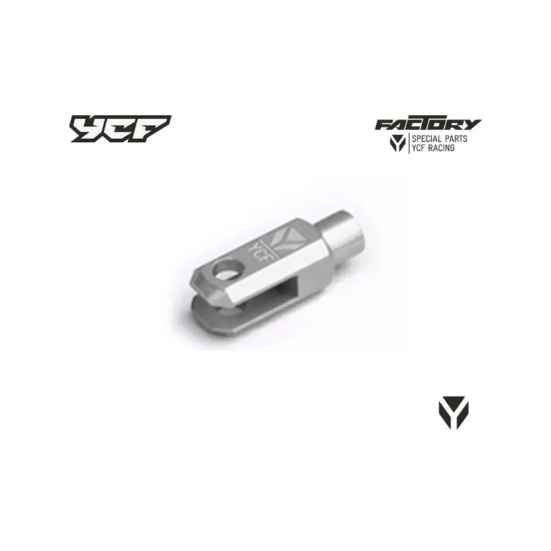 CNC klema zadní brzdové pumpy závit M6 eloxovaná stříbrná Pitbike YCF Jen Po Omezenou Doba